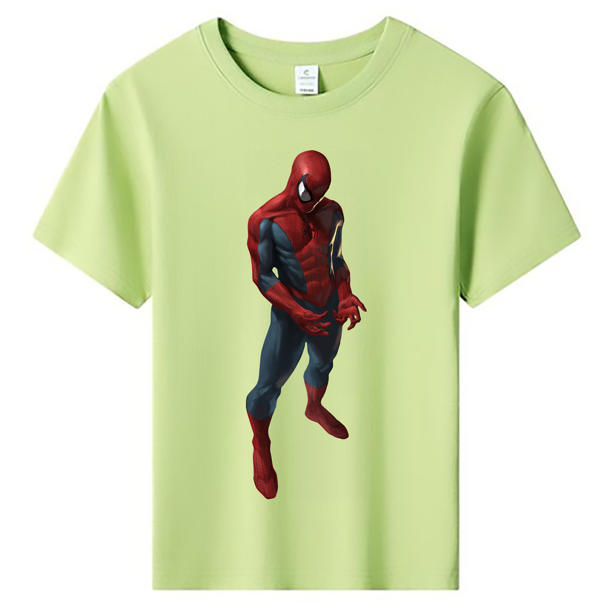 （画像用） Spider Man スパイダーマン 綿100％キッズTシャツ（フロントプリント）